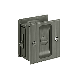 Solid Brass Pocket or Sliding Door Lock - Privacy - Multiple Finishes