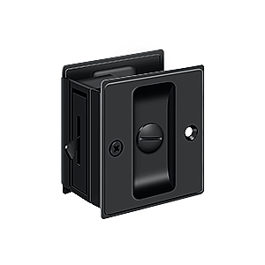 Solid Brass Pocket or Sliding Door Lock - Privacy - Multiple Finishes