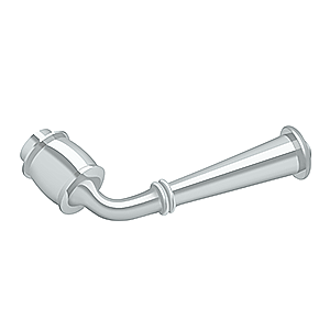Solid Brass Classic Storm Door Lever, Sold Each 2-3/4" Wide