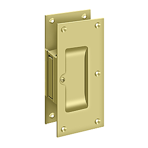 Adjustable 6" Solid Brass Heavy Duty Pocket or Sliding Door Latch - Passage - Multiple Finishes