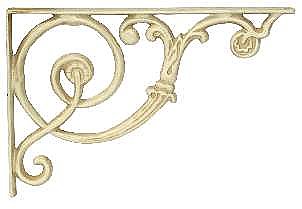 Antique Ivory Romanesque Shelf Bracket - Sold Each