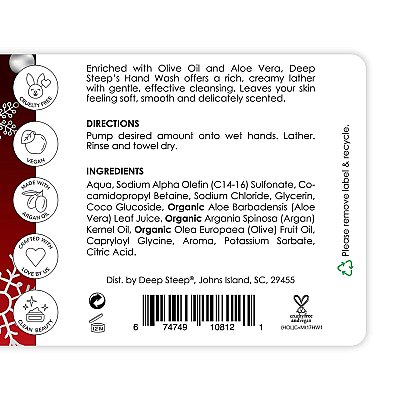 Deep Steep Argan Oil Liquid Hand Soap - Candy Mint