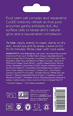 Andalou Naturals Beauty 2 Go Instant Age Defying Face Mask