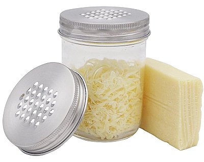 Grater-Shredder Lid for Regular Mason Jars - Regular Mouth