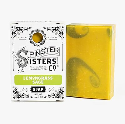 Spinster Sisters Soap Bar - 4.5 oz. - Lemongrass Sage