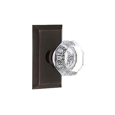 Complete Door Hardware Set - with Studio Plate with Waldorf Knob