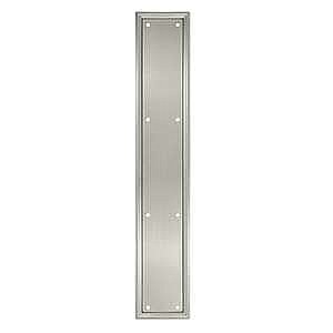 Solid Brass Framed Pushplate, 3-1/2" x 20