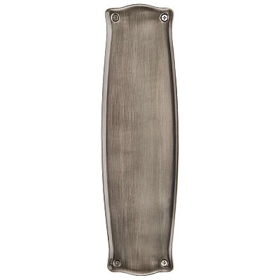 Prairie Push Plate, 12" - Antique Pewter