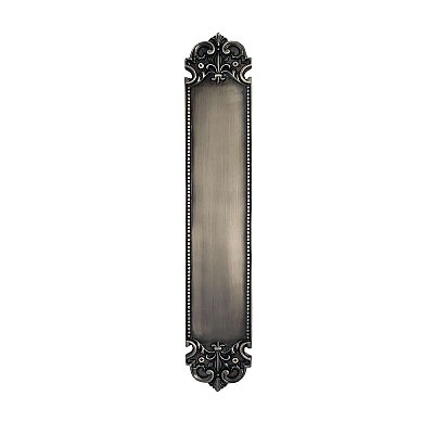 San Francisco Push Plate, 18" -  Antique Pewter