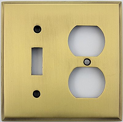 Antique Brass Single Toggle/ Single Duplex Forged Switchplate
