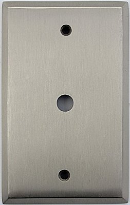 Satin Nickel Single Cable Forged Switchplate