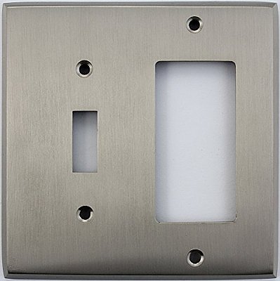 Satin Nickel Toggle / GFCI Forged Switchplate