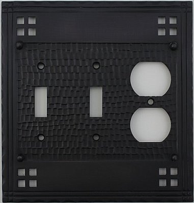 Craftsman Double Toggle Single Duplex Switchplate