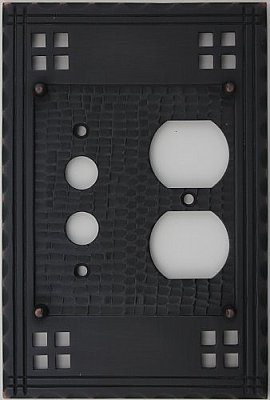 Craftsman Single Pushbutton Single Duplex Forged Switchplate
