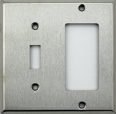 Satin Stainless Toggle / GFCI Switchplate
