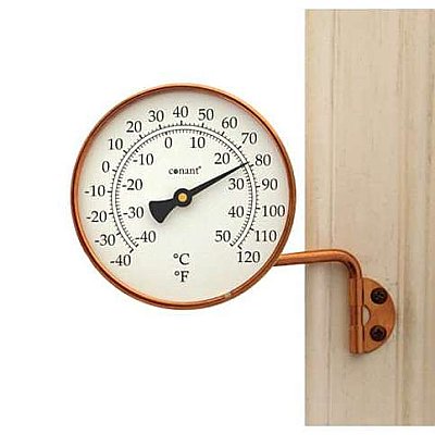 Vermont Dial Window Thermometer, Living Finish Copper