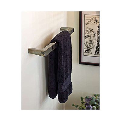 Solid Bronze Rail Towel Bar - 32" - Multiple Finishes Available