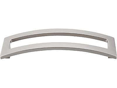 Sanctuary II Collection Euro Arched 5" on center - Pull - Brushed Satin Nickel