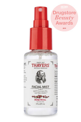 Thayers Alcohol-Free Rose Petal Witch Hazel Toner Facial Mist - 3 oz Travel Size