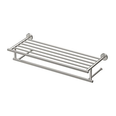 Large Latitude 2 Minimalist Towel Rack - Matte Black