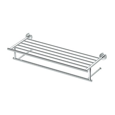 Glam Minimalist Towel Rack - Polished Chrome
