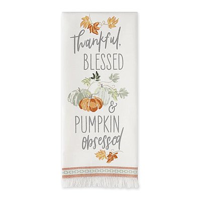Design Imports Cotton Kitchen Towels - Thankful
