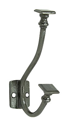 Cast Iron Arts & Crafts  Wall Hook - Iron Finish