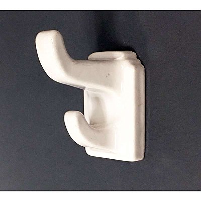 Antique Wall Mounted Porcelain Towel or Robe Bath Double Hook