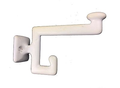 Antique Art Deco Porcelain Enamel Bath Hook