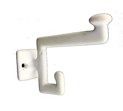 Antique Art Deco Porcelain Enamel Bath Hook