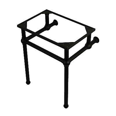 Kingston Brass Templeton 24-Inch Brass Console Sink Legs - Matte Black