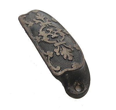 Pair of Antique Cast Iron Bin or Drawer Cup Pulls by Sargent & Co. - Circa 1888