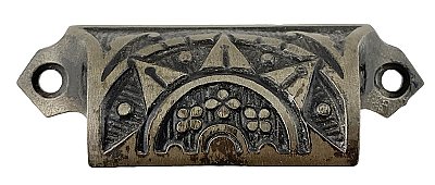 Antique Cast Iron Bin or Drawer Cup Pull by Sargent & Co. - Circa 1888