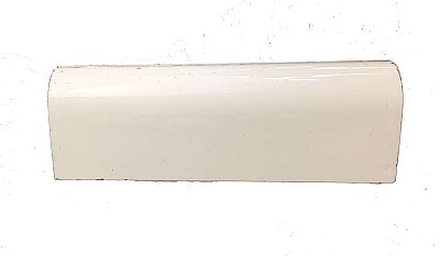 Antique Gloss White or Bone Mud Cap Molding Bathroom Tile 6"