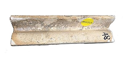 Antique White Crackle A.E. Tile Co (American Encaustic) P-Cap Chair Rail Bathroom Tile