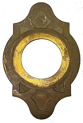 Antique Cast Bronze Cylinder Lock Collar Ring - Circa 1920