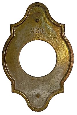 Antique Cast Bronze Cylinder Lock Collar Ring - Circa 1920