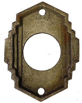 Antique Art Deco Cast Bronze Cylinder Lock Collar Ring - Circa 1920