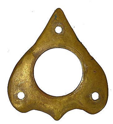 Antique Cast Bronze Cylinder Lock Collar Ring - Circa 1920