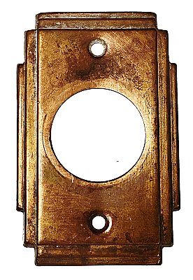 Antique Wrought Bronze Cylinder Lock Collar Ring - Circa 1920