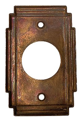 Antique Wrought Bronze Cylinder Lock Collar Ring - Circa 1920