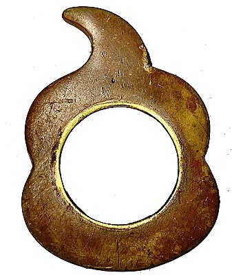 Antique Cast Bronze Cylinder Lock Collar Ring - Circa 1920