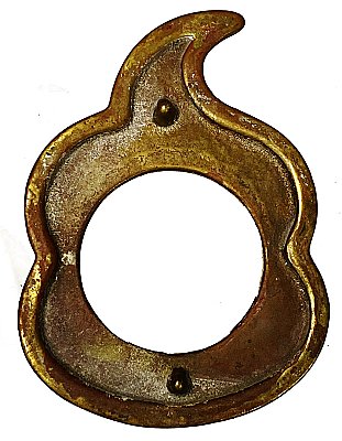 Antique Cast Bronze Cylinder Lock Collar Ring - Circa 1920