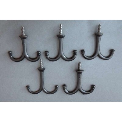 Antique Cast Iron Double Ceiling Hook (Sold individually)