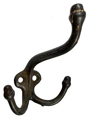 Antique Large Cast Iron Triple Coat Hook by P. & F. Corbin - Circa 1900