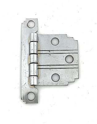 Antique Art Deco Chrome Kitchen Flush Cabinet Hinges - Circa 1950 - Sold Each