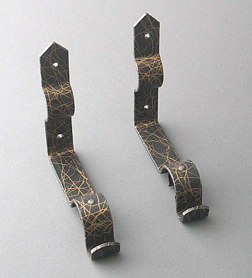 Antique Black Decorative Curtain Rod Brackets