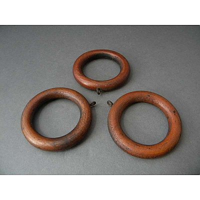 Antique Wood Curtain Rings (Sold Each) - Circa 1910