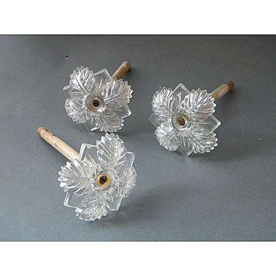 Antique Art Deco Pressed Glass Curtain Tieback - Circa 1920