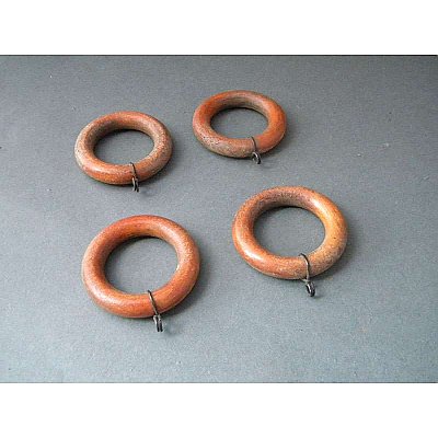 Antique Wood Curtain Rings (Sold Each)